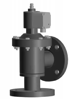 Клапан электромагнитный угловой штуцерный обычное исполнение АМАКС КЭУ.Ф-50-0,1-НЗ-Д Присадки для топлива