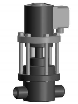 Клапан двухпозиционный для жидких сред штуцерный энергосберегающее исполнение АМАКС КЭЖ.Ш-15-4,0-НЗ-ДЭ Присадки для топлива